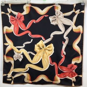 Bonjela ribbons and bows square scarf NWT